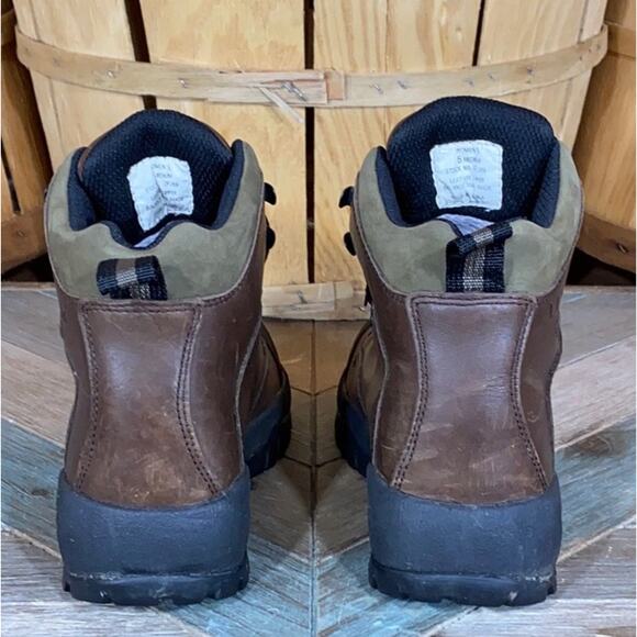 L.L. Bean Cresta Brown Leather Goretex Waterproof Trail Hiking Boot Women Size 5 - Picture 6 of 12